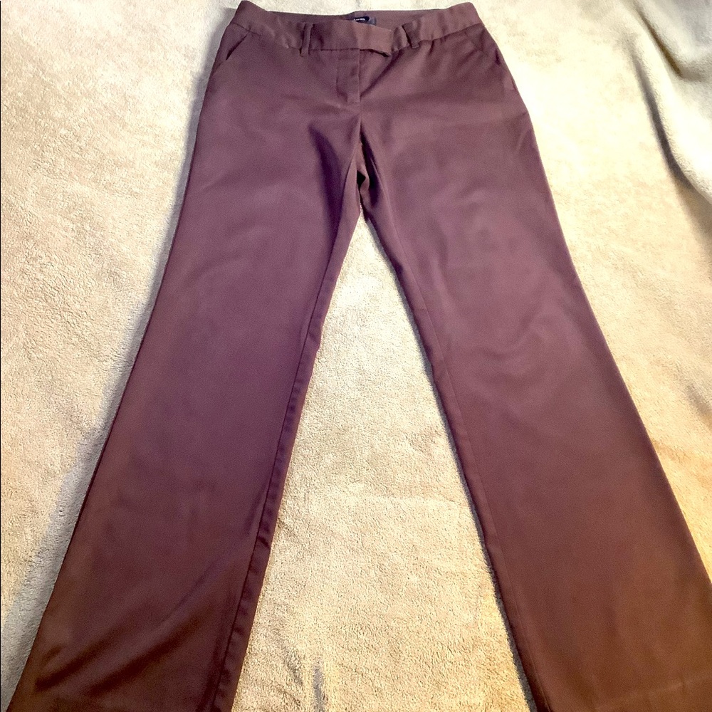 Daisy Fuentes| Burgundy/ Maroon Slacks Dress Pants Size 2
